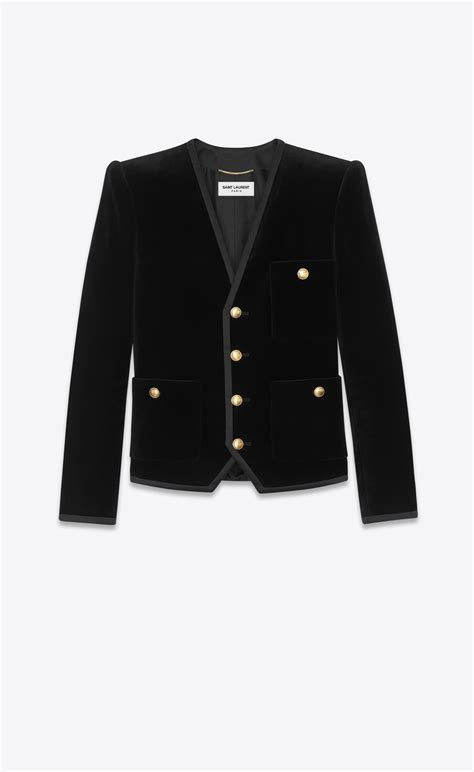 ysl reversible jacket|Jacket in Velvet .